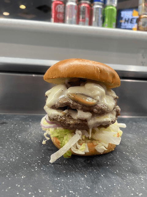 Bacon Mushroom Swiss Burger