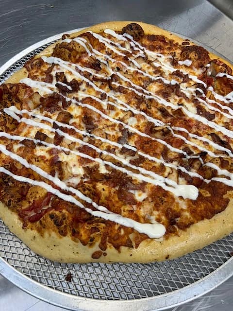 Chicken Bacon Ranch Pizza